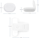 Ubbi Safety Bundle, Safeguarding and Baby Proofing Set, Includes 36 Outlet Covers, 16 Table Corner Protectors and 2 Pinch Guards, Child Safety Kit, White by TinyTreasures Baby Boutique