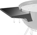 Charkettle Grill Table Shelf Compatible with Weber 22 Inches Kettle Grills, Outdoor Charcoal Grill Side Table BBQ Accessories with Hooks by GreenHaven Gardens