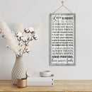 1 Corinthians 13:4-8 Inspirational Hanging Wood Decor Sign, Printed Wood Sign, Love is Patient, Love is Kind Quote, Hanging Bible Verses Woods Wall Signs, Rustic Home Decor Signs, Christian Gift J1 by CozyNest Decor