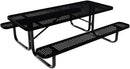 Coated Outdoor Furniture Heavy-Duty Portable Outdoor Kids Table, Punched Steel Kids Picnic Table, Commercial-Grade Picnic Table, Made in America (6ft Rectangular, Childrens, Black) by GreenHaven Gardens