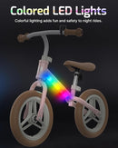 Gotrax KS12 Balance Bike for 2-5 Years Old, 12" Toddlers Bike with LED Light&Bell, Adjustable Soft Seat&Handlebar, Flat-Free Tires&Easy Assembly, Lightweight&No Pedal, Kids Toy Gift for Boys Girls by TinyTreasures Baby Boutique