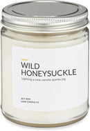 1OAK Soy Wax Scented Candles (Wild Honeysuckle) - Long Burning Premium Hand-Poured (7oz.) by CozyNest Decor