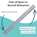 Boho Growth Chart for Wall - Height Board Growth Chart Wooden Growth Chart for Wall Kids Measuring Chart for Wall Height Chart Growth Chart for Kids (Loved Beyond Measure, Gray) by TinyTreasures Baby Boutique