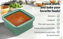 2-Cup Silicone Freezer Trays with Lids – Perfect for Meal Prep, Portion Control, and Easy Freezing-Meal Prep Container Molds for Soup,Leftovers (Green, 2 pack) by TinyTreasures Baby Boutique