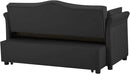 58" Velvet Sofa Bed, 3-in-1 Convertible Pull-Out Sleeper Sofa & Couch with Storage Bag and Adjustable Backrest,Perfect for Small Spaces, Living Room, or Office by CozyNest Decor