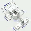 6 Pack Cabinet Latch - Double Roller Catch Hardware for Cupboard Closet Kitchen Cabinet Door Latches and RV Cabinet, Silver by TinyTreasures Baby Boutique
