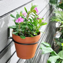 6 Pack 5in Flower Pot Holder Ring Wall Mounted Metal Planter Hooks Hangers Wall Bracket Wall Planter Hook (6, 5") by GreenHaven Gardens