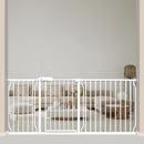 Baby Gates Extra Wide 71.5-76.4 Inch Large Baby Gates for Stairs Tension Pet Dog Gates Indoor for Doorways No Drilling Pressure Mounted Pet Gates for Kids by TinyTreasures Baby Boutique
