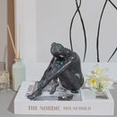 Guichifun Yoga Dancer Statue Home Decoration - Resin Bronze Sculpture Modern Creative Home Garden Statue Handicrafts Art Ware Décor Office Room or Outdoor Gifts 7.8 x 3 x 5.8 Inch by CozyNest Decor