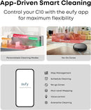 eufy C10 Robot Vacuum Self Emptying, 8 Weeks Hands Free, Advanced Smart Mapping with LiDAR Navigation, 2.85-Inch Slim Design, Powerful Suction, Edge Expansion Brush for Pet Hair by CozyNest Decor