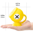 Li&Zhao Toddler Snack Cups - Baby Snack Containers Silicone Snack Cups for Toddlers Spill Proof Baby Food Catcher for Toddlers and Babies(Yellow) by TinyTreasures Baby Boutique