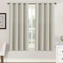H.VERSAILTEX Blackout Room Darkening Thermal Insulated Grommet Window Curtains for Living Room,Grommet Top,Ivory/Cream Pattern,52x63-inch, Sold by 2 Panels by CozyNest Decor