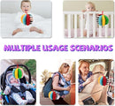 8-in-1 Sensory Balls for Infant Toddlers,Rainbow Fabric Baby Toy for Sensory Development,Montessori Toys for Babies 6-12 Months,8 Different Sensory Tactile Textures with Crinkle Rattle Squeakers by TinyTreasures Baby Boutique