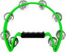 EastRock Tambourine,Metal Jingles Hand Held Percussion-Half Moon Tambourine for Kids, Adults, KTV, Party GREEN by TinyTreasures Baby Boutique