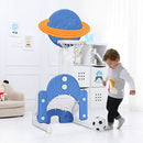 Costzon Kids Basketball Hoop, Toddler Sports Activity Center w/ 5 Adjustable Height Levels, Basketball Soccer Golf Game Set, Indoor Outdoor Basketball Hoop Set Gift for Baby Infant by TinyTreasures Baby Boutique