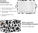 Black White Cow Skin Print Storage Basket Cube Storage Bins Organizer Bag Collapsible Closet Shelf Baskets with handle for Baby Cloth Pet Toy Book 14.2×10.2×8.3 IN by TinyTreasures Baby Boutique