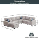 L Lengend Vansen Modular Sectional Sofa U Shaped Couch with Ottoman Modern Reversible Corner Sectional Couch for Living Room (Light Grey, U Shaped Sofa-2) by CozyNest Decor