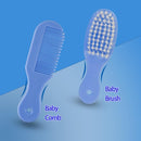 ZELINYE Baby Grooming Kit, 8 in 1 Baby Hair Brush/Nail Clipper/Nose Cleaner/Finger Toothbrush/Nail Scissors/Manicure Kit for Baby Care Keep Healthy and Clean(Blue) by TinyTreasures Baby Boutique