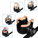 Accmor Stroller Cup Holder with Phone Holder, Bike Cup Holder, Universal Cup Holder for Uppababy Nuna Doona Strollers, 2-in-1 Cup Phone Holder for Stroller, Bike, Wheelchair, Walker, Scooter by TinyTreasures Baby Boutique
