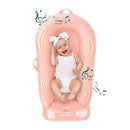 MyBaby 3-in-1 Calming Baby Cushion, Soothing Comfort for Newborns & Infants, Snuggling Sensation, Sound and Vibration, Designed for Safety, Rechargeable & Machine-Washable, by Homedics, Coral by TinyTreasures Baby Boutique