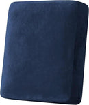 H.VERSAILTEX Velvet Stretch Couch Cushion Cover Plush Cushion Slipcover for Chair Cushion Furniture Protector Seat Cushion Sofa Cover (1 Piece Armchair Cushion Covers, Navy) by CozyNest Decor
