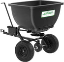 Tow Behind Broadcast Spreader, 200 LB Capacity,Fertilizer Spreader Holds up to 550 lbs with 13" Pneumatic Tires and Adjustable Flow Control Lever,for Fertilizer, Grass Seed, Salt, Ice Melt, Lawn by GreenHaven Gardens