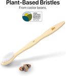 Sea Turtle Plant-Based Bristles, Bamboo Toothbrushes, Soft Natural Toothbrush for Adults (4 Pack) by TinyTreasures Baby Boutique