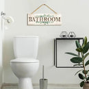 Bathroom Kitchen Laundry Pantry Sign Wall Decor 4 Piece, Wall Art with Plant Print, Rustic Farmhouse Wall Hanging Plaque Home Kitchen Decorative Bathroom, 4.7 x 13.7 inches by CozyNest Decor