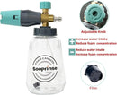 Sooprinse Short Pressure Washer Gun With Foam Cannon, High Pressure Snow Foam Lance, 1/4 Inch Quick Connector, Power Washer Blaster, Car Wash Mitt, 3000 PSI, 1 Liter by GreenHaven Gardens