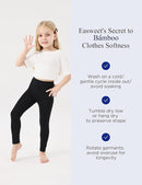 Toddler Girls Leggings 2-Pack Bamboo Viscose Little Girls Casual Stretch Pants by TinyTreasures Baby Boutique