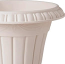 PL00TP Classic Traditional Plastic Urn Planter Indoor/Outdoor, 16" x 18", Taupe by CozyNest Decor