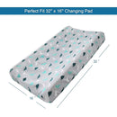 Changing Pad Cover for Boys Girls 4 Pack, Comfy & Breathable Changing Table Cover for 32''x16" Changing Table Pads, Diaper Changing Pad Cover, Dinosaurs & Ocean by TinyTreasures Baby Boutique