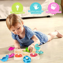 Dinosaur Wooden Toddler Puzzle 1-3, Montessori Toys for 1 2 3 Year Old, Dinosaur Eggs Peg Puzzles, Kid Wooden Puzzles Ages 2-4, Dinosaur Toy for Toddler Kid, Preschool Education Learning Toys by TinyTreasures Baby Boutique