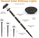 ALEPOD Solar Pathway Lights Outdoor - 12 Pack Solar Powered Garden Lights Waterproof, Decor Landscape Lighting with Three Lighting Modes for Yard, Lawn, Walkway, Driveway, Warm White by CozyNest Decor