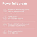 ATTITUDE Baby Laundry Detergent, EWG Verified, Plant and Mineral-Based Formula, HE Compatible, Vegan Household Products, Unscented, 80 Loads, 67.6 Fl Oz (Pack of 6) by TinyTreasures Baby Boutique