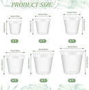 Vesici Large Size Clear Nursery Pots Variety Pack Plant Pots with Drainage Holes Planters for Indoor Plants Flexible Transparent Plastic Plant Bottle Succulents(6 Pcs,4/5/6/7/8/9 Inch) by GreenHaven Gardens