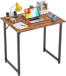 PayLessHere | 32 Inch Computer Desk | Vintage | Office Desk with Metal Frame, Adjustable Feet | Water-Resistant, Scratchproof Surface | Sturdy Writing Table for Home Office or Study | Pack of 1 by CozyNest Decor