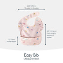 Tiny Twinkle Mess Proof Baby Bibs for Eating - Waterproof, Wipeable Bibs - Toddler Bibs - Travel Friendly - PFAS, PVC, BPA, Phthalate Free - Baby Food Bibs(3 Pack,Unicorn) by TinyTreasures Baby Boutique