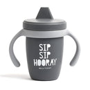 Sippy Cup by Bella Tunno, Silicone Training Cup with Transition Handles for Infants, Toddlers & Kids, Babies 6-12 Months & Toddlers 1-3 Years, Boys & Girls, Sip Sip Hooray, 8 oz by TinyTreasures Baby Boutique