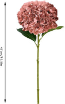8Pcs Dusty Rose Fake Flowers Silk Hydrangea Artificial Flowers Bouquets Faux Hydrangea Stems for Home Table Centerpieces Wedding Party Decoration by CozyNest Decor