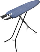 Brabantia Size A Compact Small Ironing Board (43x12 in) 7 Height Options, Adjustable Steam Iron Rest Holder (Denim Blue) Non-Slip Feet, Anti-Collapse Child Locks by CozyNest Decor