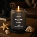 Ocean Reef Candle, 9oz Scented Candle for Men, Scented Candles for Home, Gifts for Men, Personalized Blessing Minimalist Men's Gifts by CozyNest Decor