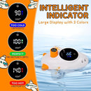 TKY Baby Bath Thermometer with Floating Toys - Digital Water & Room Temperature Monitor, Rechargeable Thermometer with Alerts for Newborn Bath Essentials, Infant Safety(TKYCD008) by TinyTreasures Baby Boutique