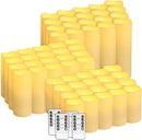 48-Pack LED Flameless Candles with Remote Control - Perfect for Home, Parties, and Special Occasions - Create a Magical Ambiance Effortlessly(Three Sizes) by CozyNest Decor