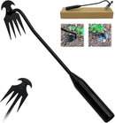 Weeding Artifact Uprooting Garden Weeding Tool, Upgraded Weed Removal Tool, Stainless Steel/Manganese Steel Weed Puller Manual Weeders for Home Gardening Yard Farmland (12in Black Metal Handle) by GreenHaven Gardens