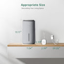 MistFree Smart Humidifier for Bedroom, Evaporative Humidifier No White Dust, Auto Humidity & APP Control, 3L Water Tank Easy to Clean, Sleep Mode, Timing, Humidifiers for Nursery/Baby(Gray) by TinyTreasures Baby Boutique