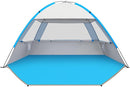 Gorich Beach Tent Sun Shelter for 3/4-5/6-7/8-10 Person with UPF 50＋ UV Protection, Lightweight & Easy Setup Beach Shade Canopy, Portable Beach Shade Tent Beach Cabana by TinyTreasures Baby Boutique