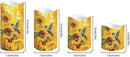 Ystardream Flameless Candle Valentine Candles Hummingbird Unity Candles for Wedding Ceremony Set with Remote and Timer Battery Operated Realistic LED Window Candles Dinner Wedding Sunflower Print by GreenHaven Gardens
