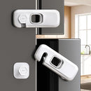 5 Pack Fridge Locks for Kids, QYESWHSR Child Proof Refrigerator Lock with Sticky Adhesive Pads, Fridge Child Locks, RV Refrigerator Door Latch, Oven Lock Safety to Keep Door Closed White by TinyTreasures Baby Boutique