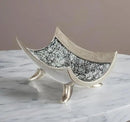 Creative Scents Schonwerk Silver Centerpiece Bowl - Coffee Table Decor - Centerpiece Table Decorations for Dining Room Living Room or Entry Table - Decorative Bowl - Best Wedding/Birthday Gift by CozyNest Decor